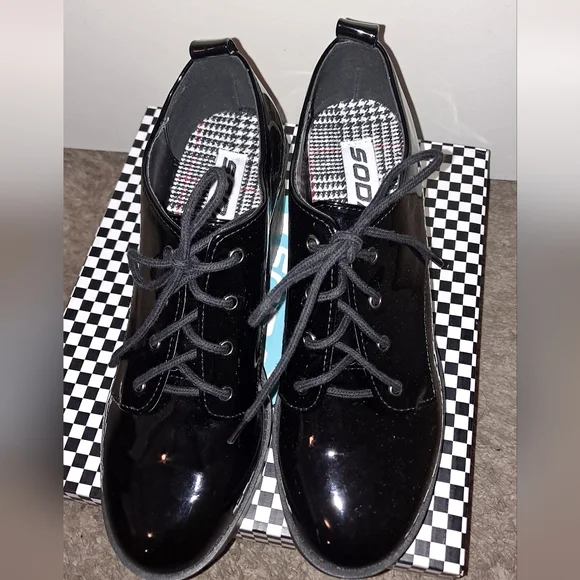 SODA Brief Lace Up Block Heel Womens Shoes Size 7.5 (used) - Picture 5 of 10